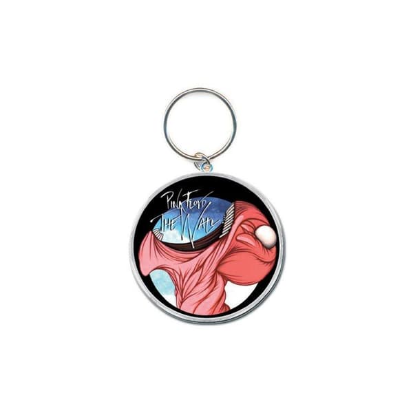 Pink Floyd The Wall Eat Head Infill Logotyp Emalj Nyckelring Black/Silver/Pink One Size