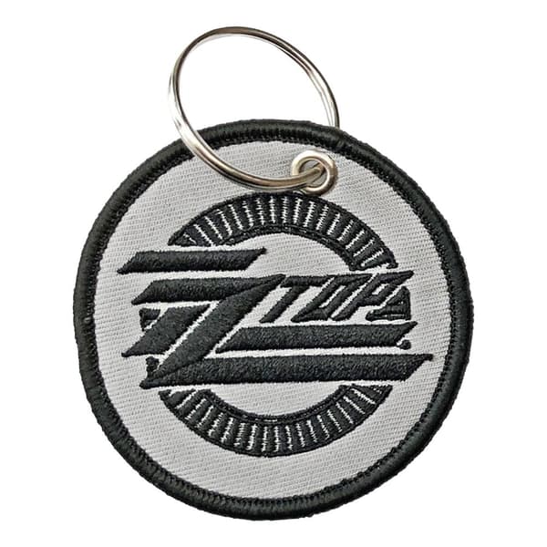 ZZ Top Cirkel logotyp nyckelring Light Grey/Black One Size