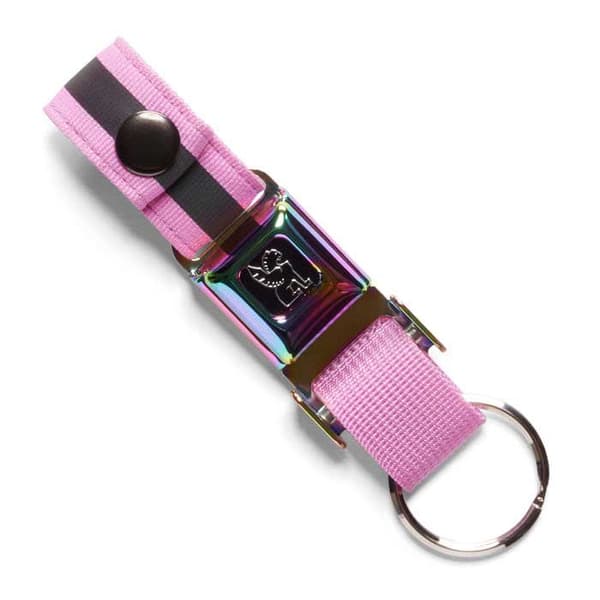 Chrome Nyckelring Mini Buckle Reflective Rosa