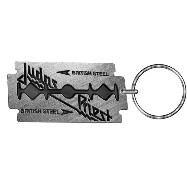 Judas Priest Nyckelring i metall av brittiskt stål Grey One Size