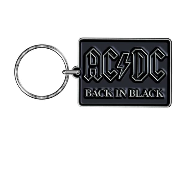 AC/DC Back In Black Keyring