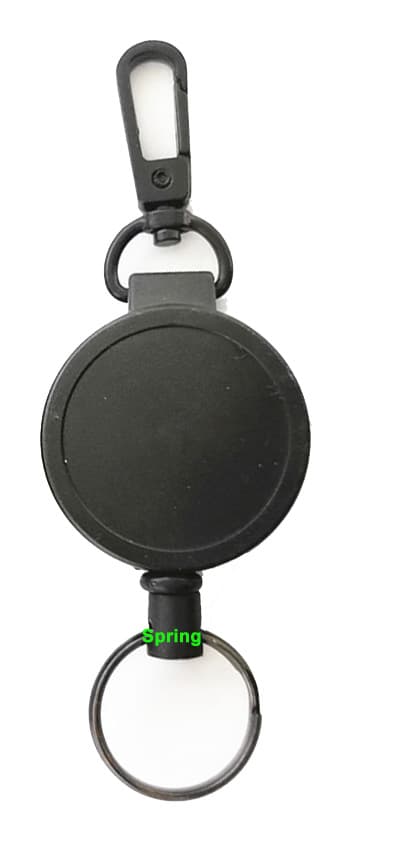 INF Udtrækkelig nøglering ID badge holder 2-pak