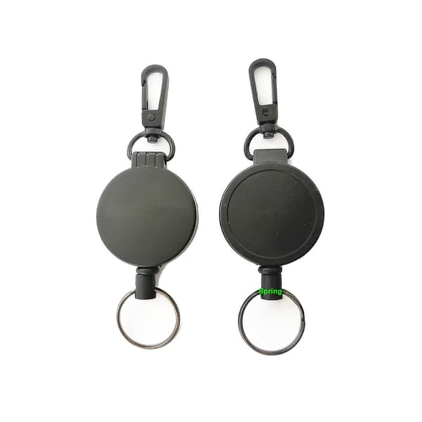 INF Udtrækkelig nøglering ID badge holder 2-pak