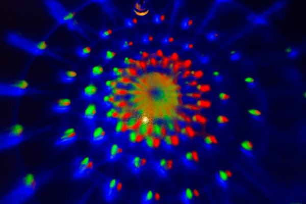 Nøglering Discokugle med LED