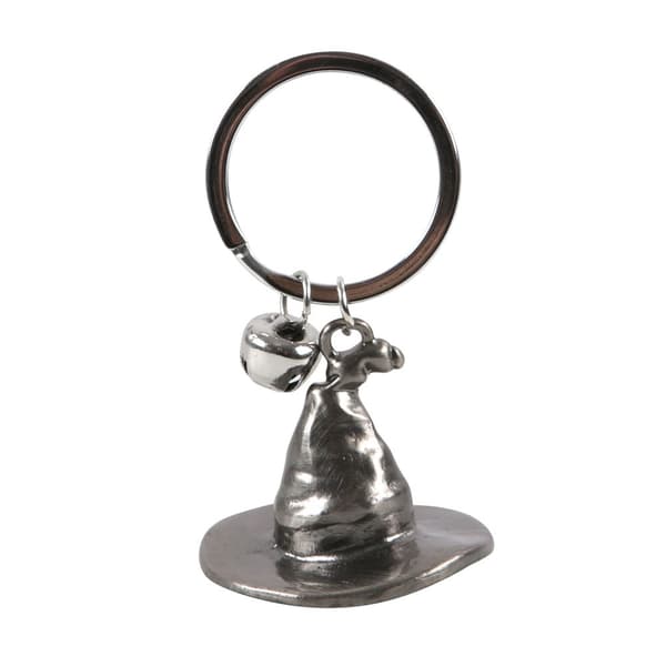 Something Different Witches Hat Keyring Silver One Size
