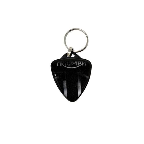Triumph Shield Motorcykel Nyckelring, Svart