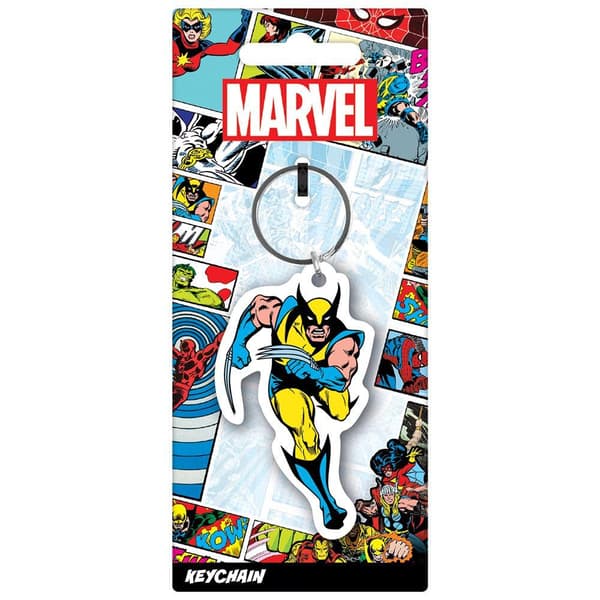Wolverine Karaktär nyckelring i gummi Yellow/Blue One Size