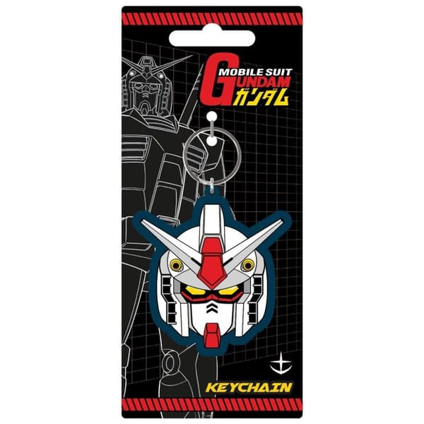 Gundam Model RX 78 2 PVC Keyring White/Blue/Red One Size