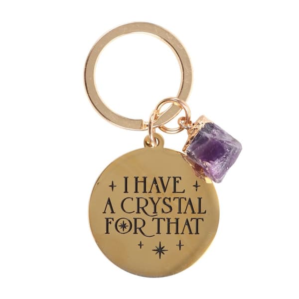 Something Different Jag har en kristall för den där nyckelringen med ametist Purple/Gold One Size