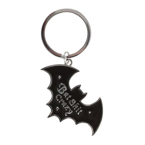 Something Different Bat Shit Crazy nyckelring Black/Silver One Size