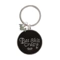 Miniatyrbillede 1 af 2: Something Different Bat Shit Crazy Round Keyring