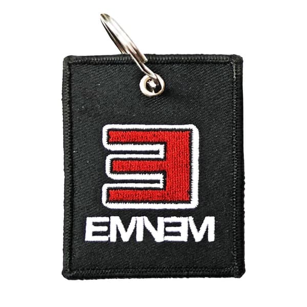 Eminem E Logo Keyring Grey/White/Red One Size