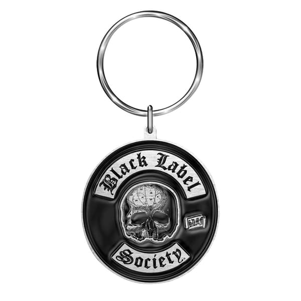 Black Label Society Nyckelring med SDMF-logotyp Black/Silver One Size