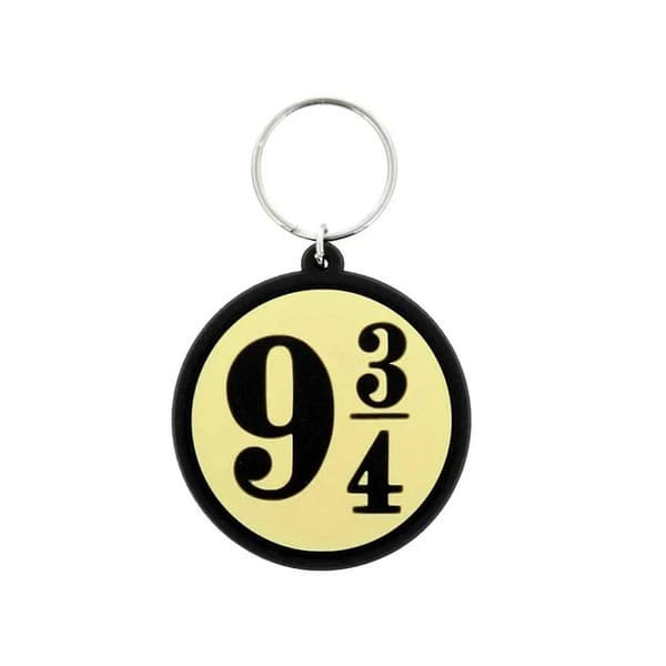 Harry Potter Nine And Three Quarters Keyring Cream/Black One Size