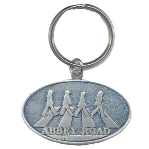 The Beatles Abbey Road Crossing Keyring Silver/Blue One Size