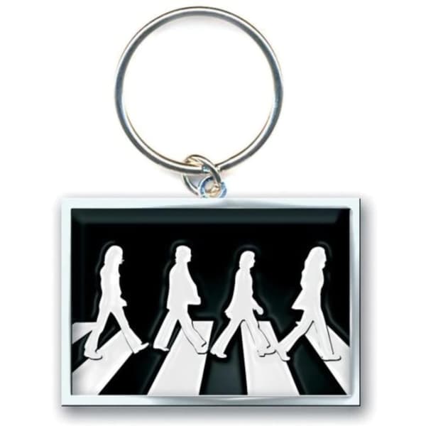 The Beatles Abbey Road Crossing Die Cut Keyring Black/White One Size
