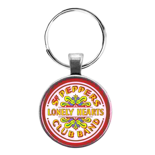 The Beatles Sgt Pepper Enamelled Keyring White/Yellow/Red One Size