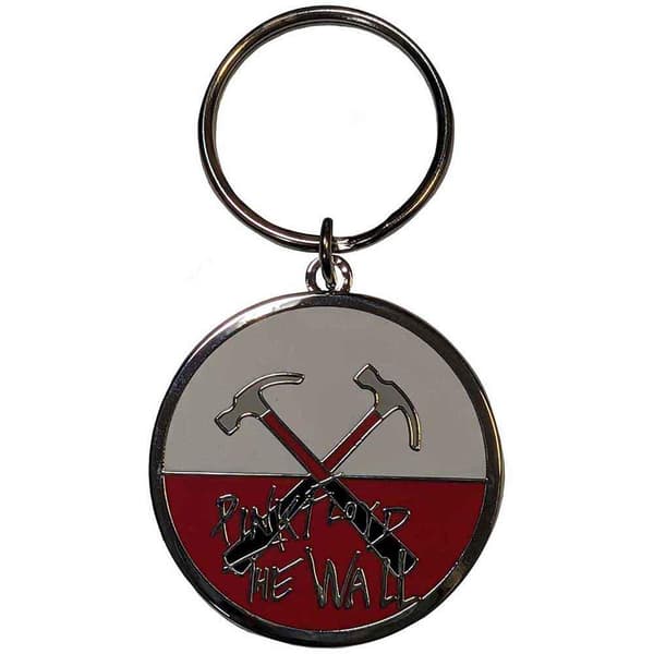 Pink Floyd The Wall Hammers nyckelring med logotyp Silver/White/Red One Size