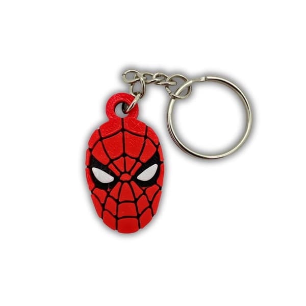 Spiderman nøglering kæde lynlås ophæng