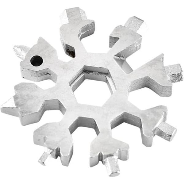 Snow Keychain Tools Snowflake Shape Keychain Multifunction Gadget gt4402