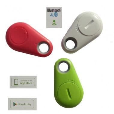 Bluetooth 4.0 Smart Key Tracker Nyckelring Rosa