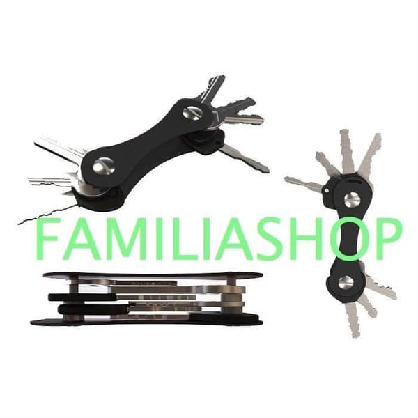 Smart Key Hold Organizer Aluminium svart stil Key Smart