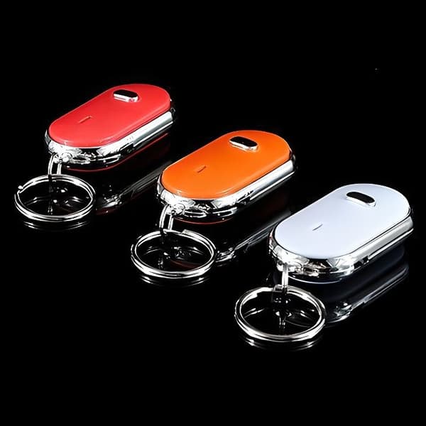 Whistle Key Ring - Ej specificerat - Röd - Integrerad LED - Anti-loss - Praktiskt och roligt