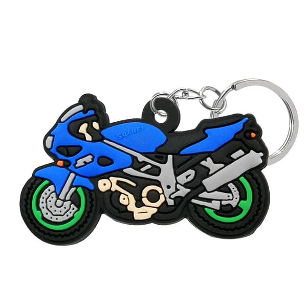 INF Nyckelringhängen, Motorcyklar i PVC - 3 pack Mörkblå