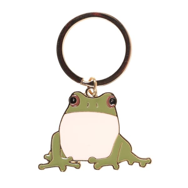 Something Different Lucky Frog Keyring Green/White-Blue One Size