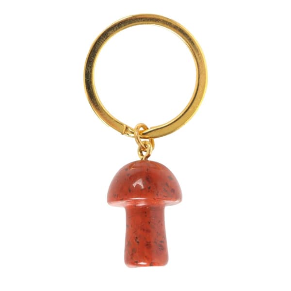 Something Different Mushroom Red Jasper Keyring Red One Size