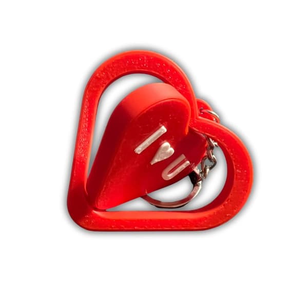 Spinning Heart nøkkelring Valentine Love nøkkelring