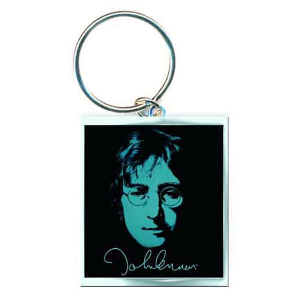 John Lennon Photo Print Keyring One Size