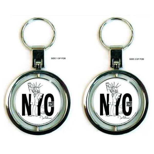 John Lennon York City Spinner Keyring One Size