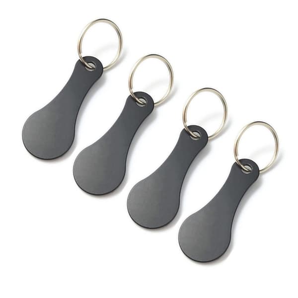 Nyckelringset i metall till kundvagn (4-pack)