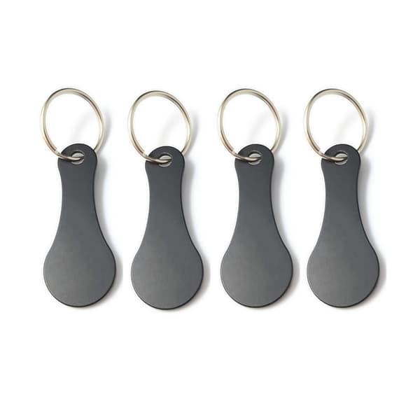Nyckelringset i metall till kundvagn (4-pack)