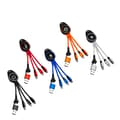 Miniatyrbillede 1 af 4: INF LED lysende 5-i-1 nøglering datakabel