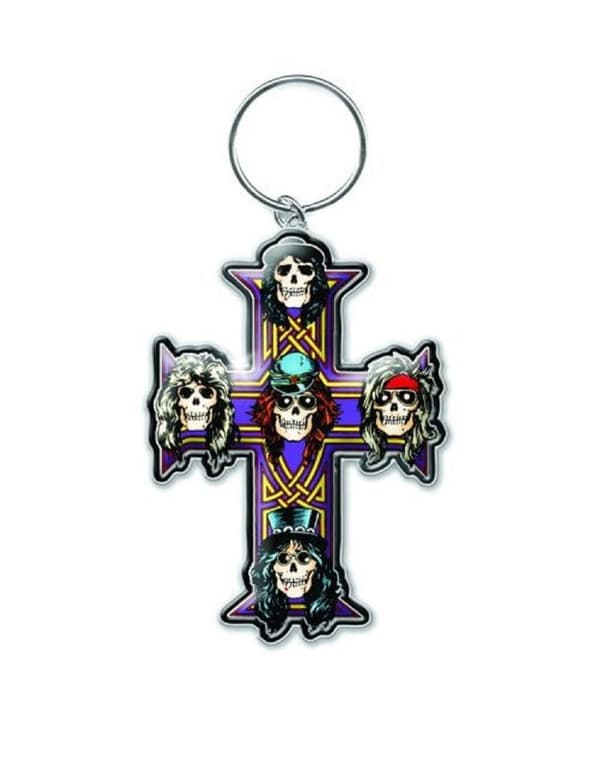 Guns N Roses Keyring Keychain Appetite for destruction Official metal One Size