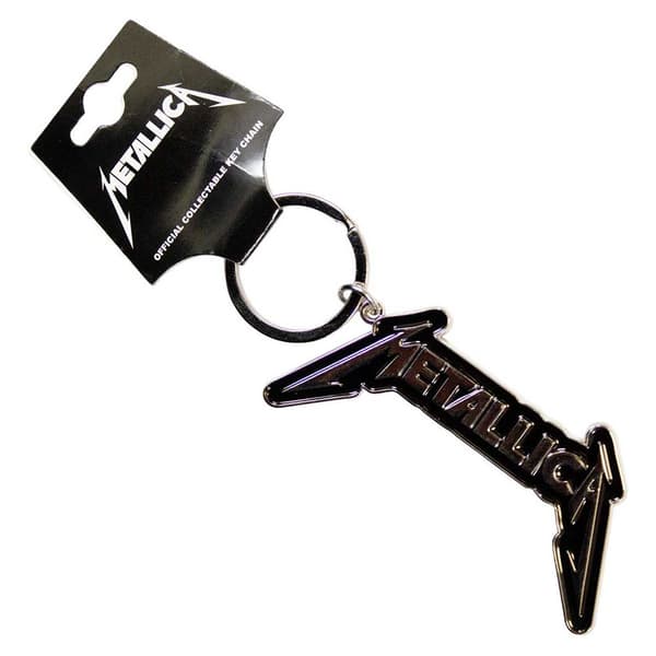 Metallica Band Logo Keyring Keychain One Size