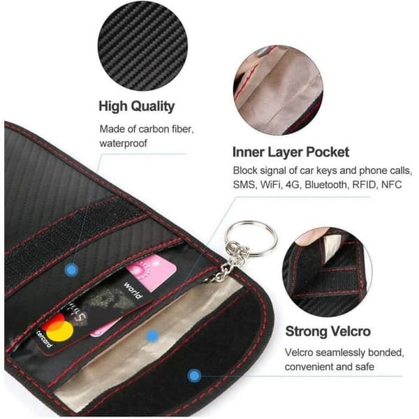 Nyckelhållarfodral - EasyULT - Boiture Clef - Anti RFID-skydd - Läder - Kompakt och bärbar