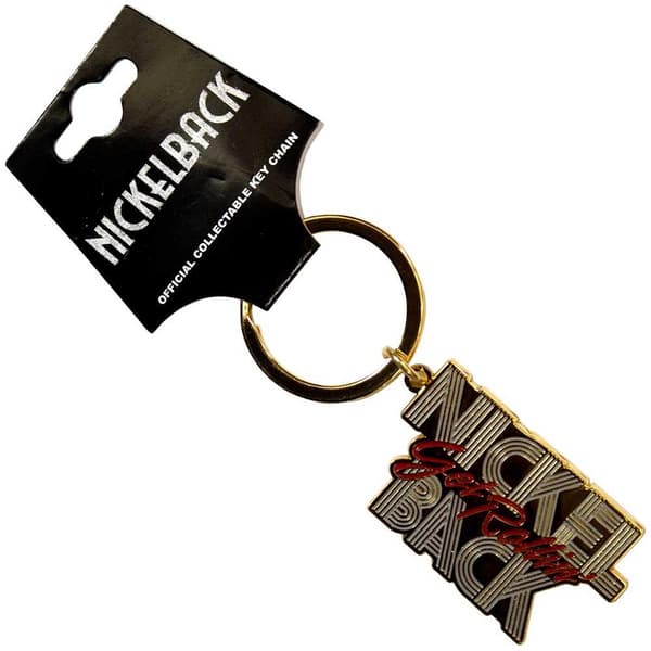 Nickelback Get Rollin´ Keyring Gold/Red One Size