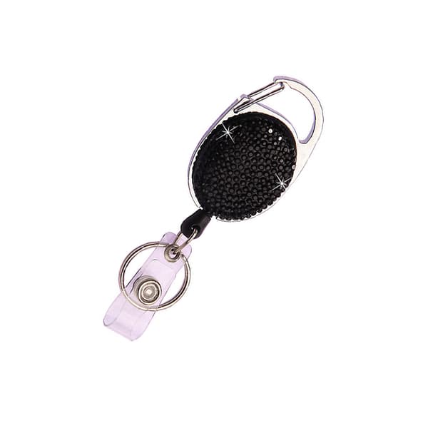 INF Crystal Rhinestone Nyckelring med Indragbar Design