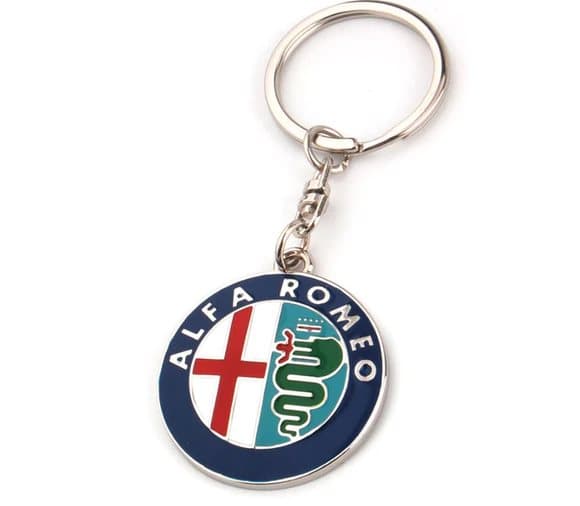 Limited Edition Italian Keyring for Alfa Romeo Cars Italy Metal