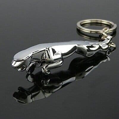 3D METAL KEYRING JAGUAR KEYCHAIN MODERN XF/XE/XJ X/S/F Type GIFT LEAPING JAG