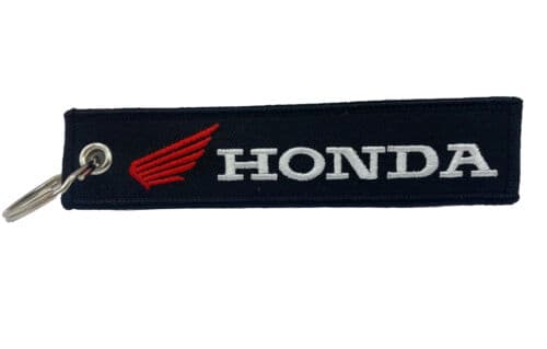 Honda Fabric Embroidery Keyring Honda Motorcycles Key Chain