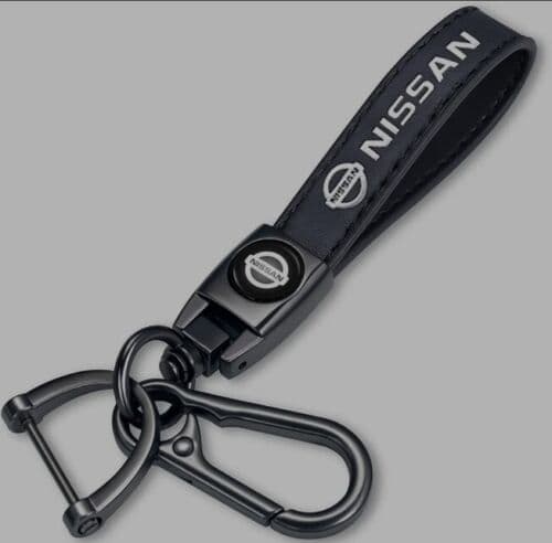 Genuine Leather Car Keychain/Strap - Nissan. Perfect Father’s Day Gift.