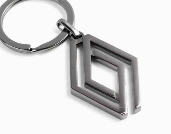 Genuine Renault Diamond Key Ring NEW LOGO