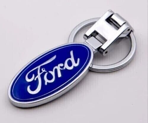 Ford Keyring Silver Metal Car Logo Keychain Key link Fiesta Focus Kuga Mondeo