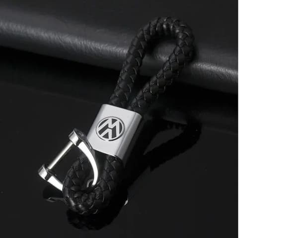 VW VOLKSWAGEN BRAIDED LUXURY KEYRING KEY CHAIN