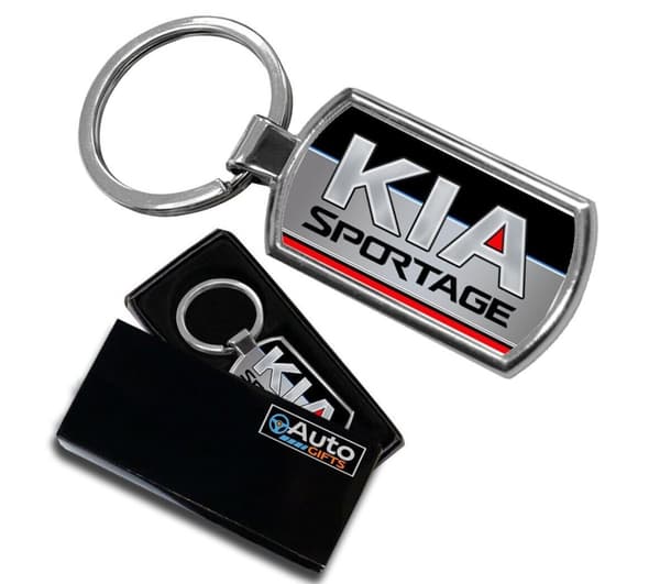 KIA SPORTAGE CAR METAL KEYRING KEYCHAIN KEY RING with GIFT BOX