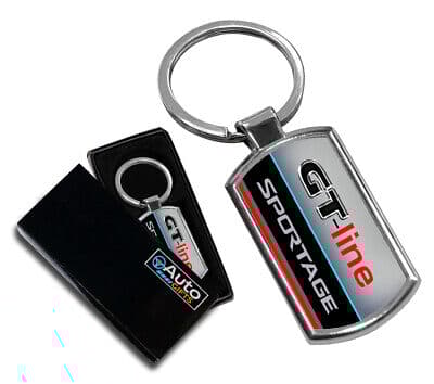 CAR KEYRING KEY CHAIN RING FOB METAL COMPATIBLE WITH KIA SPORTAGE GT LINE